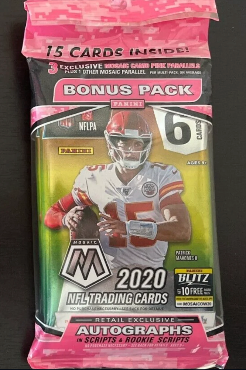 Mosaic 2020 newest and 2021 unopened Football Cello Packs