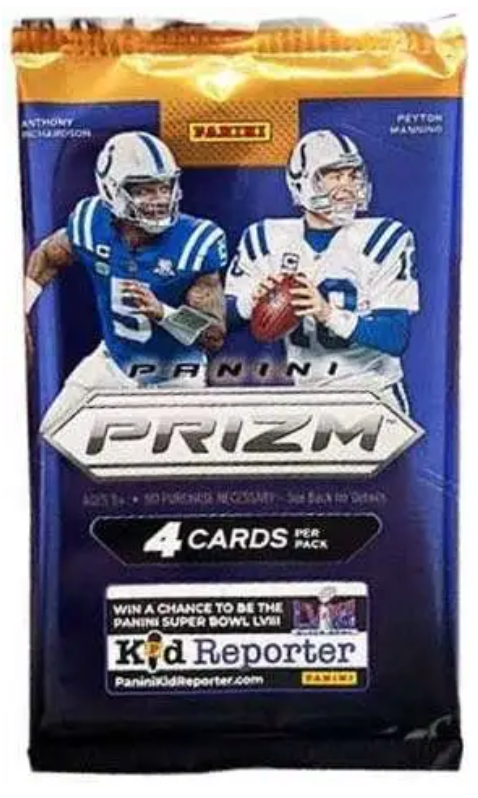 2023 NFL Panini Prizm Football Pack [4 Cards]